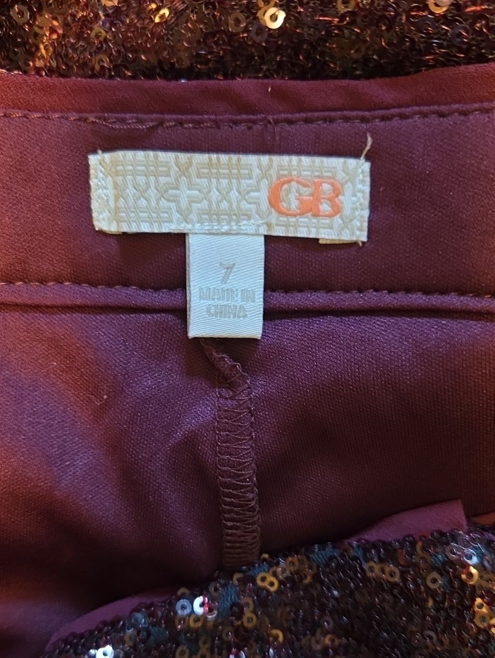 Gianni Bini Brown Sequin Flare Pants Size 7 NWT - Picture 4 of 14